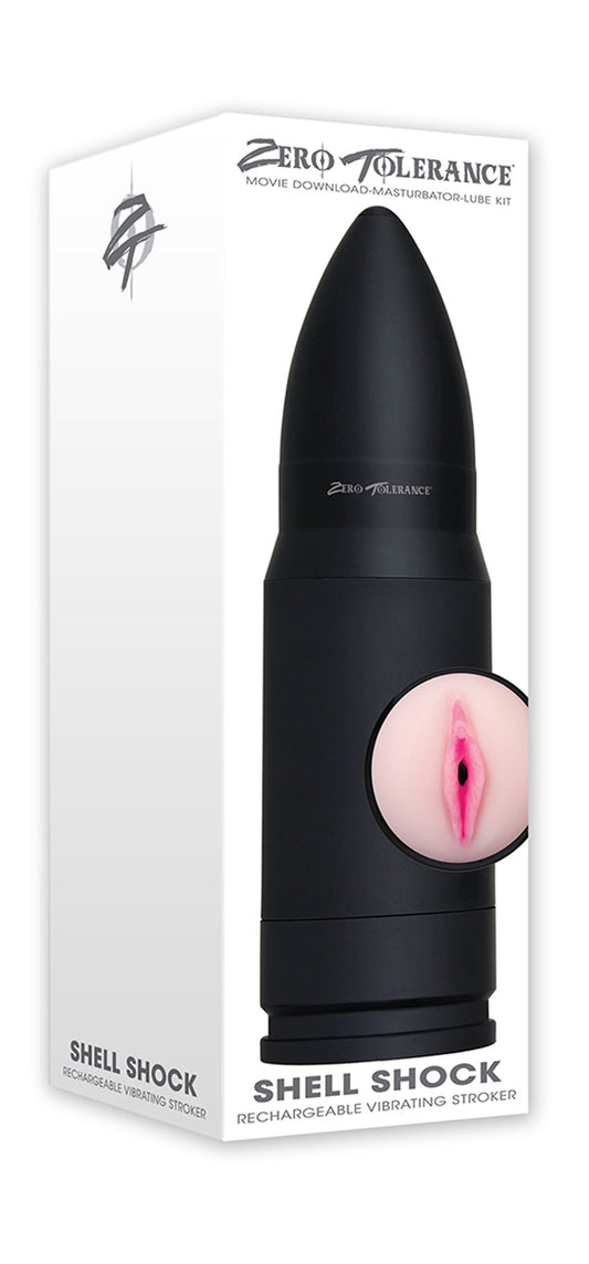 Zero Tolerance Shell Shock Rechargeable Vibrating Stroker