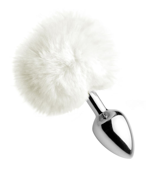 Tailz White Fluffy Bunny Tail Anal Plug